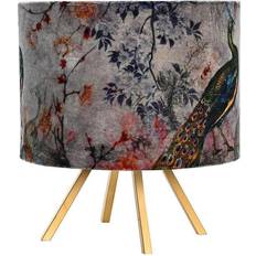 Stoff Lampenschirme Dkd Home Decor Cotton Peacock Shade