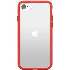 OtterBox for Apple iPhone 7/8 SE 2nd gen (2020) SE 3rd gen (2022) Slim Drop Proof Protective Case, Sleek Case, Clear/Red Non-Retail Packaging