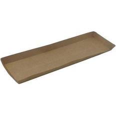 Pølsebakke XXL 332x90x20 mm med Kant Brun,6 ps x 100 stk/krt
