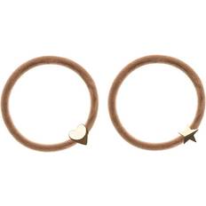 2 pk Velvet Hair Tie Sand
