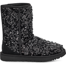 Black chunky boots UGG Classic Short Chunky Sequin - Black