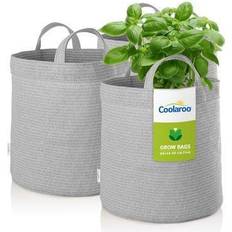 Outdoor Planter Boxes Coolaroo 5 Gallon Round Grow Bag with Holes Durable