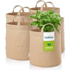 Outdoor Planter Boxes Coolaroo 5 Gallon Round Grow Bag with Holes Durable