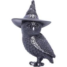 Kunstharz Zierelemente Nemesis Now Owlocen Witches Hat Occult Owl Black Dekofigur 13.5cm