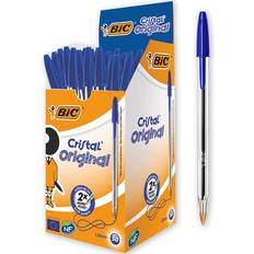 Penne Bic Cristal Original Ballpoint Pen Blue 1.00mm 50-pack