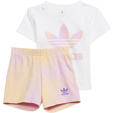 Adidas Infant Graphic Logo Shorts & Tee Set - White (HK2909)