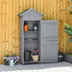 Tool cabinet OutSunny Wood Garden Storage Shed Tool Cabinet