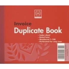 102x127mm Duplicate Invoice Book Carbon Ruled 1-100