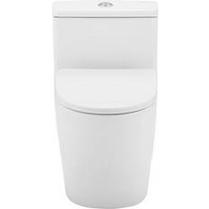 Toilets Swiss Madison Brusque Collection SM-1T259 One-Piece Elongated Toilet Vortex Dual-Flush 0.8/1.18