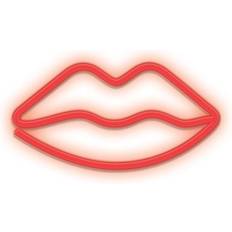 Forever Light Lips Neon LED Bordslampa 15cm