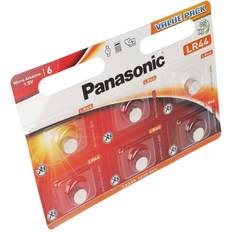 Panasonic LR44 ALKALISKA KNAPPCELLER 15V-120MAH 6 ST. I BLISTER