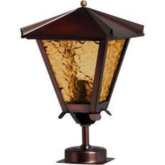 Kobber Stolpelamper Westal foot copper/yellow cathedral Stolpelampe