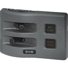 Solar Panels Blue Sea WeatherDeck Waterproof Fuse Panel 2 Positions, gray
