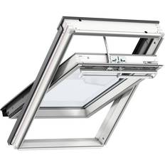 Vinduer Velux Pivåhängd Vitmålad Furu Aluminium Vendevindue Vindue med 3-lags glas Højde 140cm