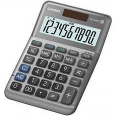 Calculatrices Casio MS-100FM Calculatrice de bureau gris Ecran: 10 à pile(s) solaire (L x l x H) 148.5 x 101 x 148.5 mm