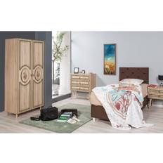 Ruskea Vaatekaapit Furniturebox Gillberga Vaatekaappi 90 cm