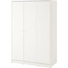 Klädskåp Ikea Kleppstad White Garderob 117x176cm