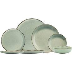 Services de Table Kütahya En Porcelaine Point 24 Pièces Vert Service de Table 24pcs