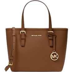 Michael Kors Jet Set Travel Extra-Small Saffiano Leather Top-Zip Tote Bag - Luggage