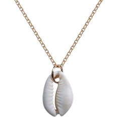 Smykker Everneed Shell Necklace - Gold/White