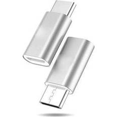 Adapter USB-C Micro-USB silver