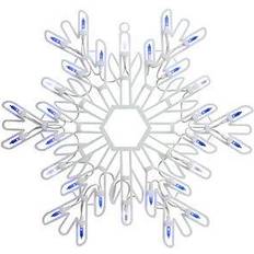 Northlight 15" Pure White Snowflake Silhouette Christmas Lamp