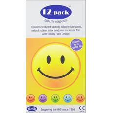 Ej djurtestade Kondomer Sexleksaker EXS Smiley Face 12-pack