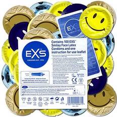 Ej djurtestade Kondomer Sexleksaker EXS Smiley Face 100-pack