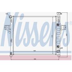 Laptopkühler Nissens Nissens 61023 radiator, motorkylning