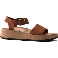 Birkenstock Glenda Nubuck Leather - Pecan