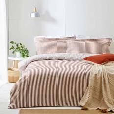 The Linen Yard Hebden Duvet Cover Brown (230x220cm)