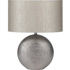 Pacific Lifestyle Make it a Silver Hammered Dot Table Lamp