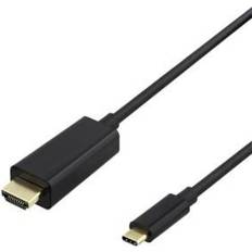 Deltaco Usb-c To Hdmi Cable, 1m, 4k60hz, Black