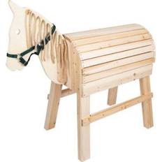 Small Foot cavallo di legno beige