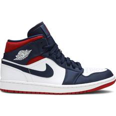 Nike Air Jordan 1 Mid SE Olympic M - White/Midnight Navy/Varsity Red