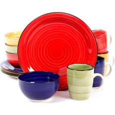 Kitchen Accessories Gibson Color Vibes Dinner Set 12