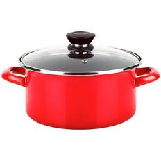 Acciaio Casseruole Fagor Pentola Optimax + Coperchio Acciaio Rosso Aisi 430 24 x 13 cm 24 cm