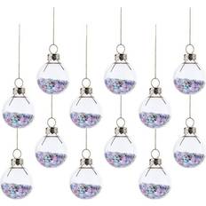 Glass Christmas Tree Ornaments Sass & Belle Pastel Stars Mini Baubles Christmas Tree Ornament 4.3cm 12pcs