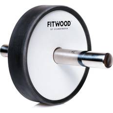 Buiktrainers uitverkoop Fitwood Kjerag Ab Wheel Wit Hout Roestvrijstalen Handvat Zwarte Ring