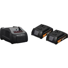 Batterier & Opladere Fein GBA 18V 2Ah GAL1880CV AS N00 92604244010 Værktøjsbatteri og oplader 2.0 Ah Litium