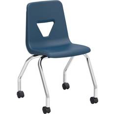 Carrying & Sitting Lorell Classroom Mobile Chair Polypropylene Navy 2/PK