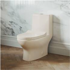 Toilets Swiss Madison Ivy Collection SM-1T112BQ One Piece Toilet Dual Vortex Flush 1.1/1.6 gpf in