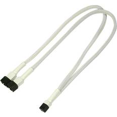 Blæser splitter Nanoxia Splitter blæser 3 pin Molex hun pin Molex han