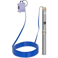 MSW Pompa Sommersa Per Pozzo 3800 l/h 370 w In Acciaio Inossidabile 230 v 2850 Rpm