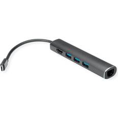 HDMI USB-hubs Value 12.99.1043, Ledningsført, USB