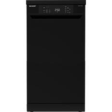 Sharp QW-NS1CF49EB-EN Slimline Dishwasher Black