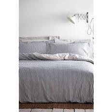 The Linen Yard King Duvet Cover Grey, Blue, Natural
