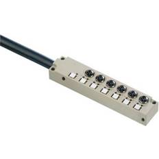 Weidmüller Sensor-actuator passiv distributionsbox, M8, Fixed kabel version, 10 m SAI-6-F 3P M8 L 10M