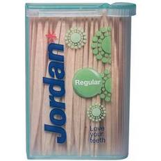 Tandstikkere træ Jordan Regular Dobbel Ended Træ Tandstikker Mint & Fluor