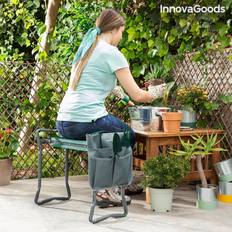 InnovaGoods 3-i-1 Folding Garden Seat med taske til Værktøj Situl